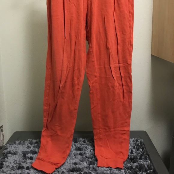 Leveret Pumpkin Orange Mens Small PJs - Picture 4 of 4